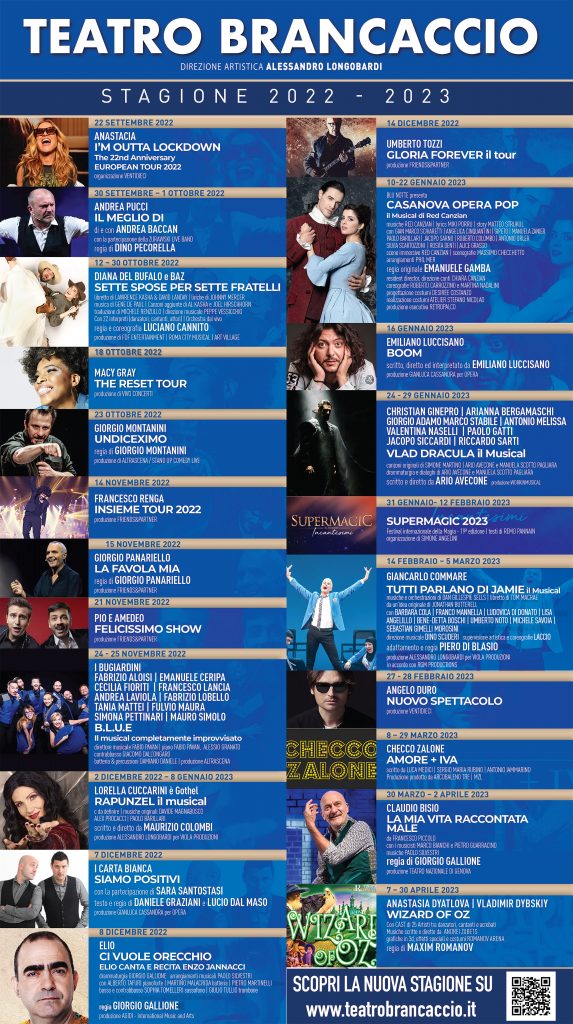 NUOVA STAGIONE TEATRO BRANCACCIO 2022/2023 » Zètema